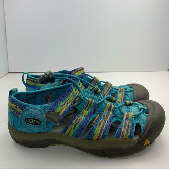 Keen Newport H2 Blue Stripe Hook & Loop Sports Hiking Sandal Kids Size US 3 - Picture 3 of 8
